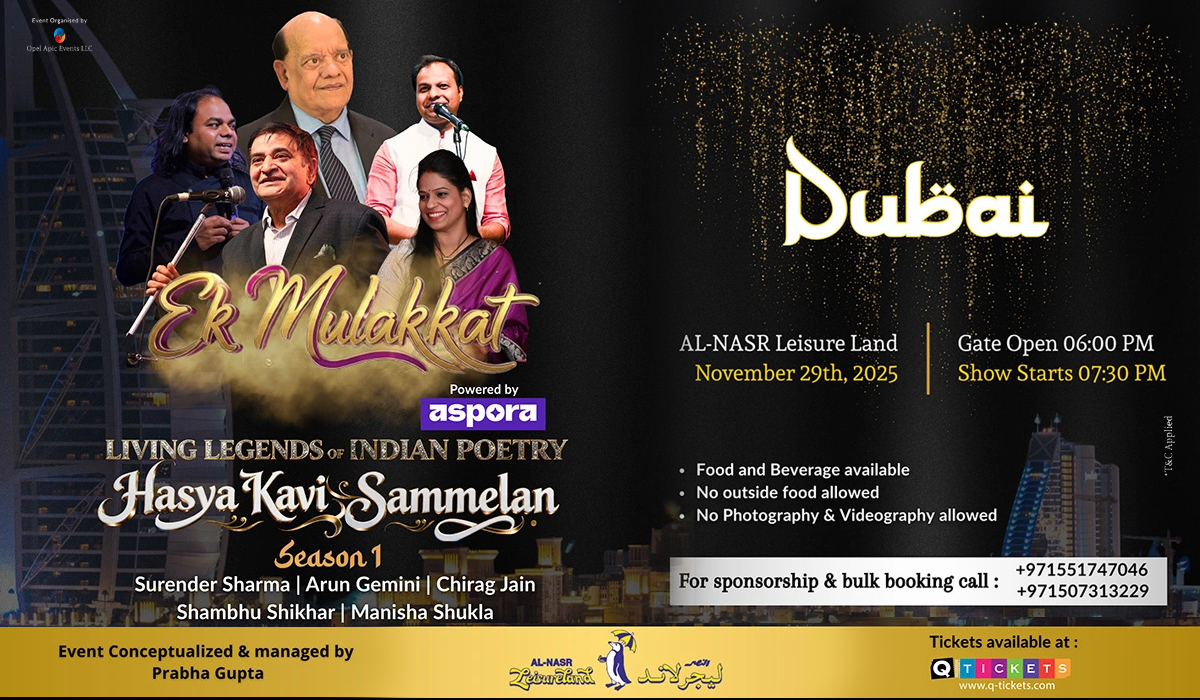 Ek Mulakkat 2025: Dubai’s Biggest Desi Comedy Poetry Show